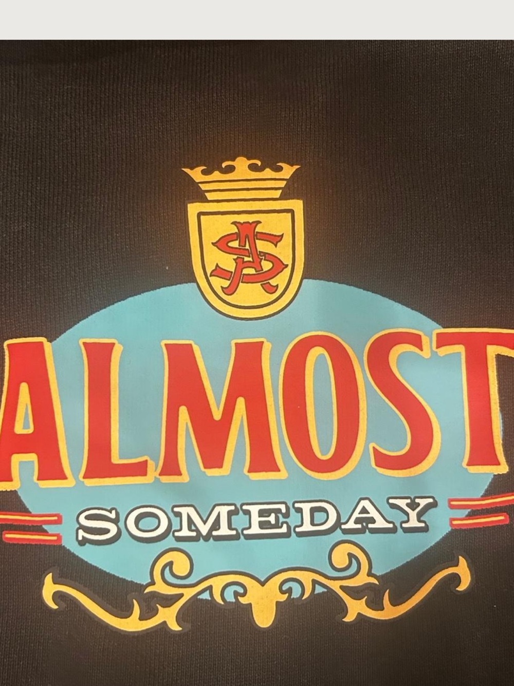 Almost Someday Hoodie in Black – Men's Pullover - Picture 3 of 8